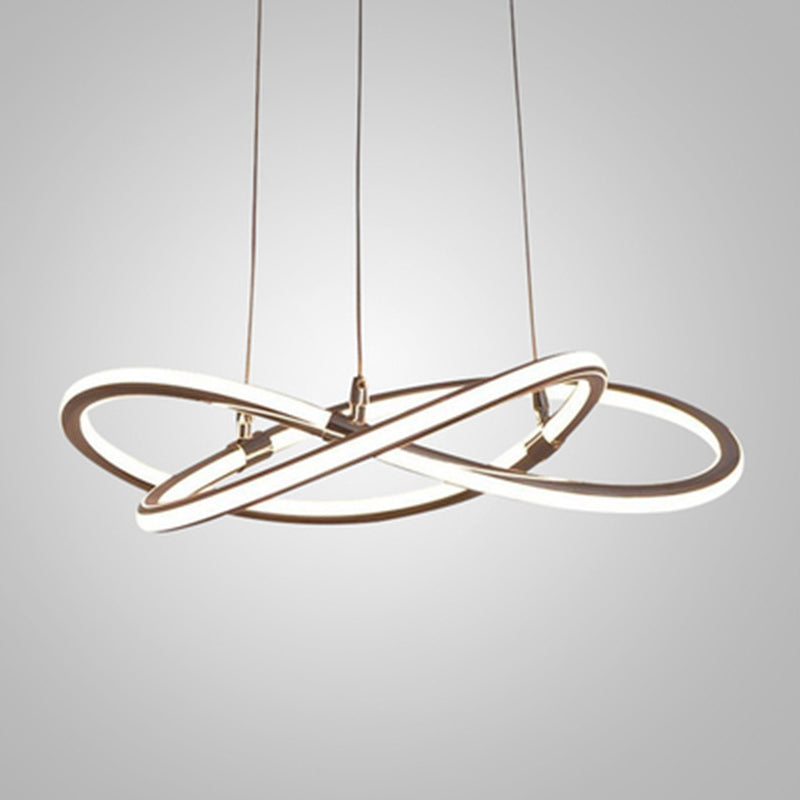 Suspension LED Clara Or Lustre Moderne