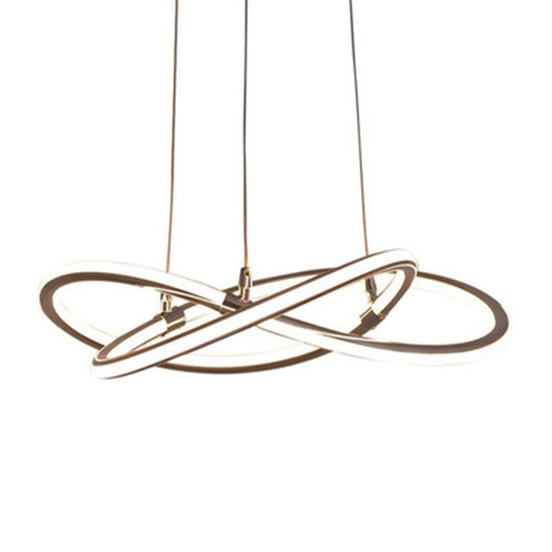 Suspension LED Clara Or Lustre Moderne