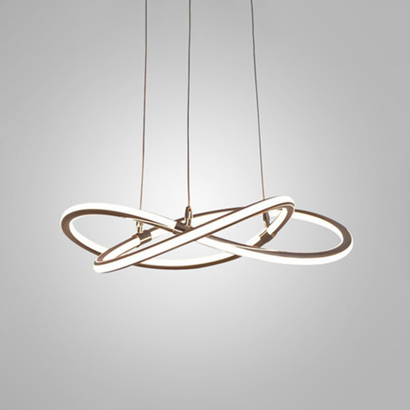 Suspension LED Clara Or Lustre Moderne