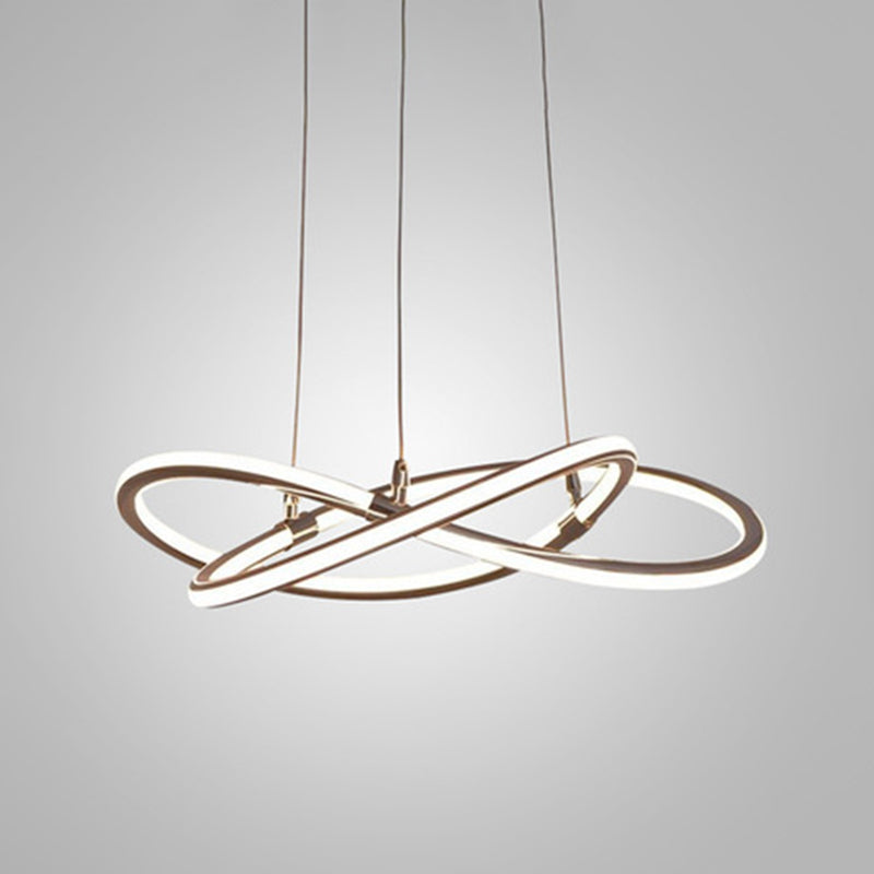 Suspension LED Clara Or Lustre Moderne