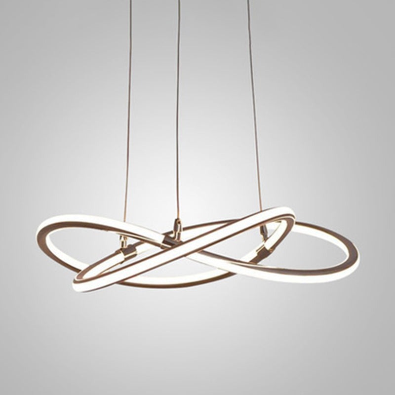 Suspension LED Clara Or Lustre Moderne