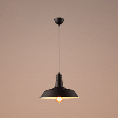 Suspension Elodie Industrielle Métal Noir Blanc