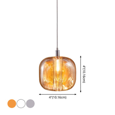 Suspension LED en verre soufflé Isabelle Postmodern
