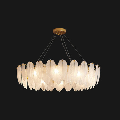 Lustre pendentif Élodie Crystal Feather
