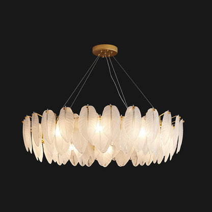 Lustre pendentif Élodie Crystal Feather