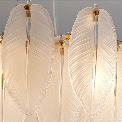Lustre pendentif Élodie Crystal Feather