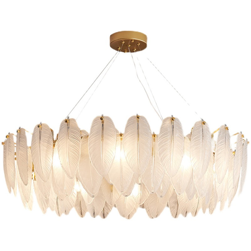 Lustre pendentif Élodie Crystal Feather