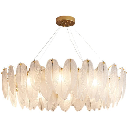 Lustre pendentif Élodie Crystal Feather