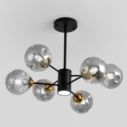 Colette Bubble Glass Chandelier 2 Tier Modern Pendant