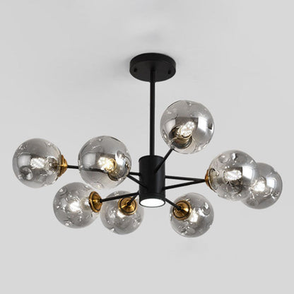 Colette Bubble Glass Chandelier 2 Tier Modern Pendant
