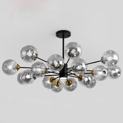 Colette Bubble Glass Chandelier 2 Tier Modern Pendant