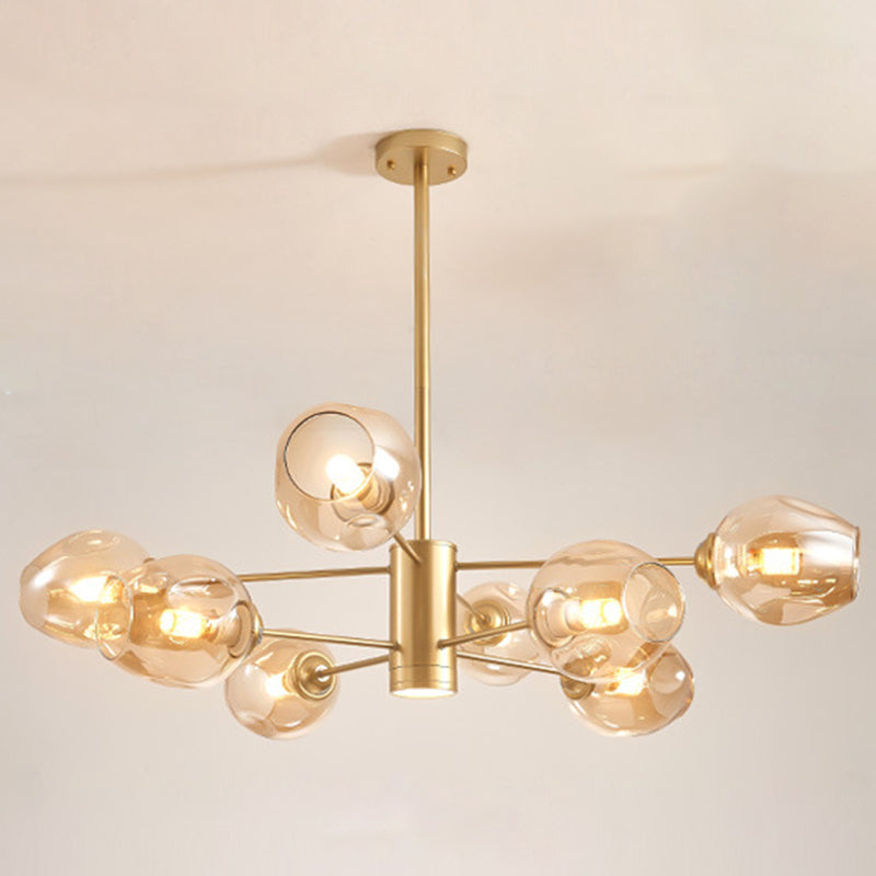 Lustre Isabelle Globe en verre moderne Sputnik