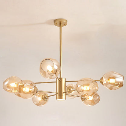 Lustre Isabelle Globe en verre moderne Sputnik