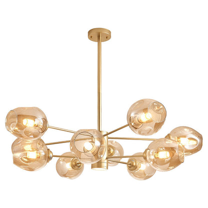 Lustre Isabelle Globe en verre moderne Sputnik