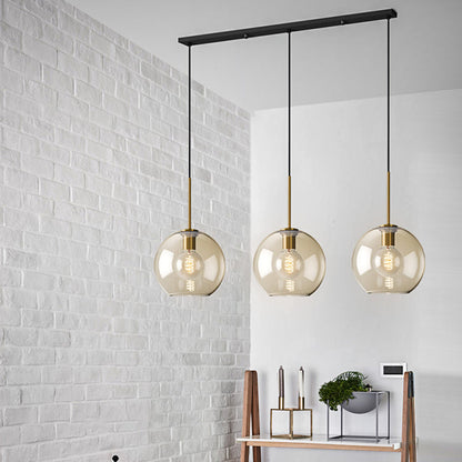 Mathilde Modern Cognac Glass Pendant Light
