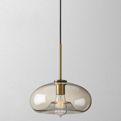 Mathilde Modern Cognac Glass Pendant Light