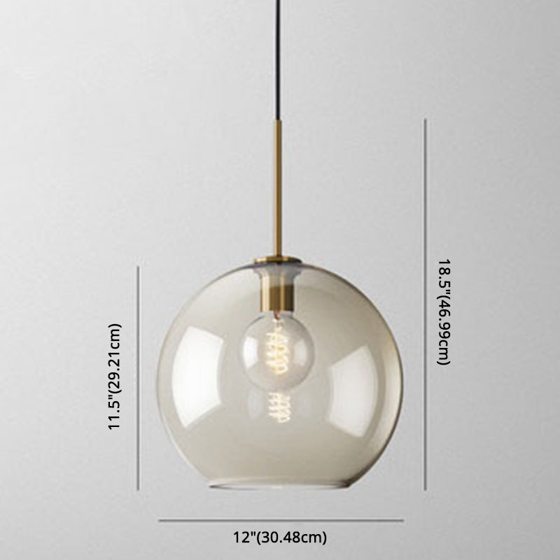 Mathilde Modern Cognac Glass Pendant Light