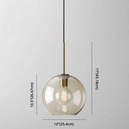 Mathilde Modern Cognac Glass Pendant Light