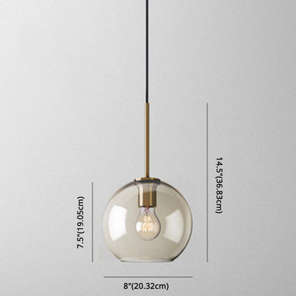 Mathilde Modern Cognac Glass Pendant Light