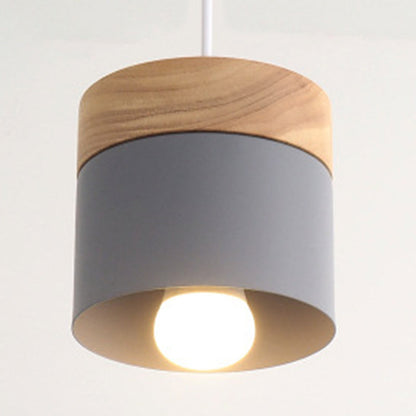 Aurélie Modern Wooden Top Macarons Pendant Light