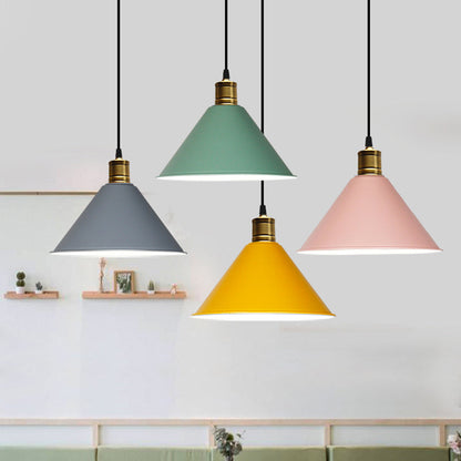 Suspension nordique conique Elise, lampe suspendue moderne et colorée
