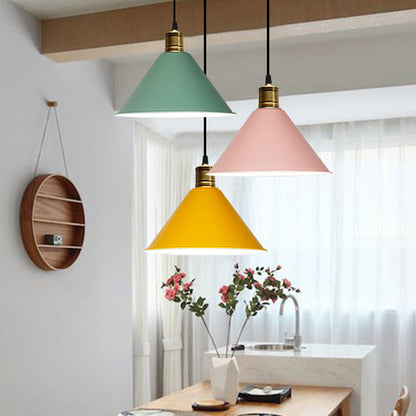 Suspension nordique conique Elise, lampe suspendue moderne et colorée