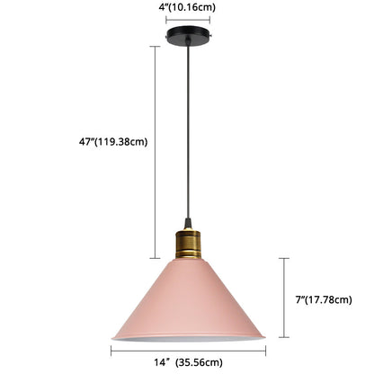 Suspension nordique conique Elise, lampe suspendue moderne et colorée