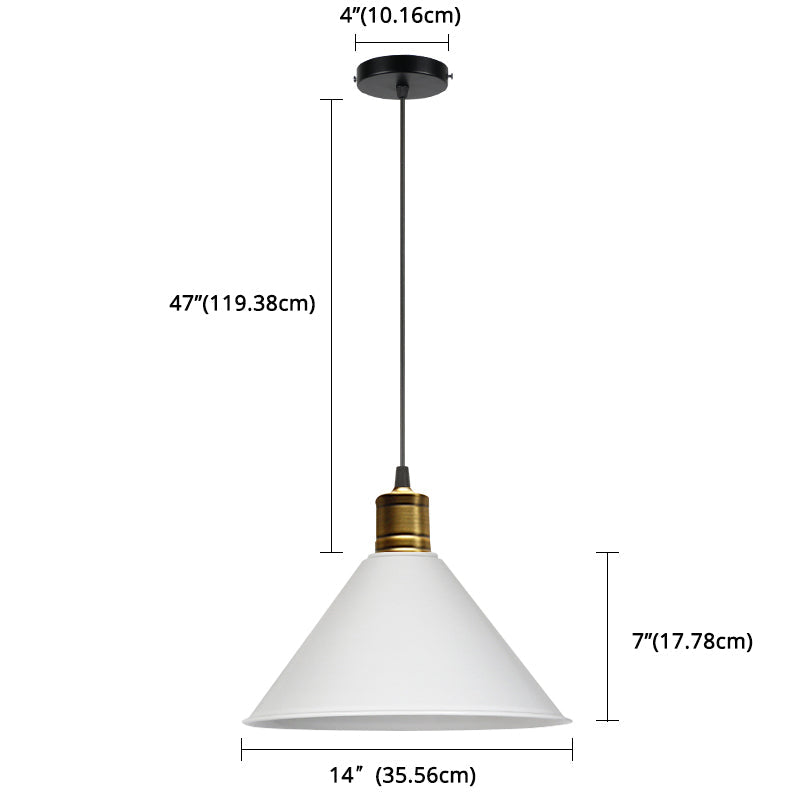 Suspension nordique conique Elise, lampe suspendue moderne et colorée