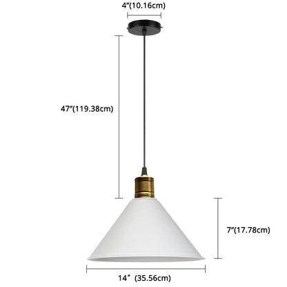 Suspension nordique conique Elise, lampe suspendue moderne et colorée