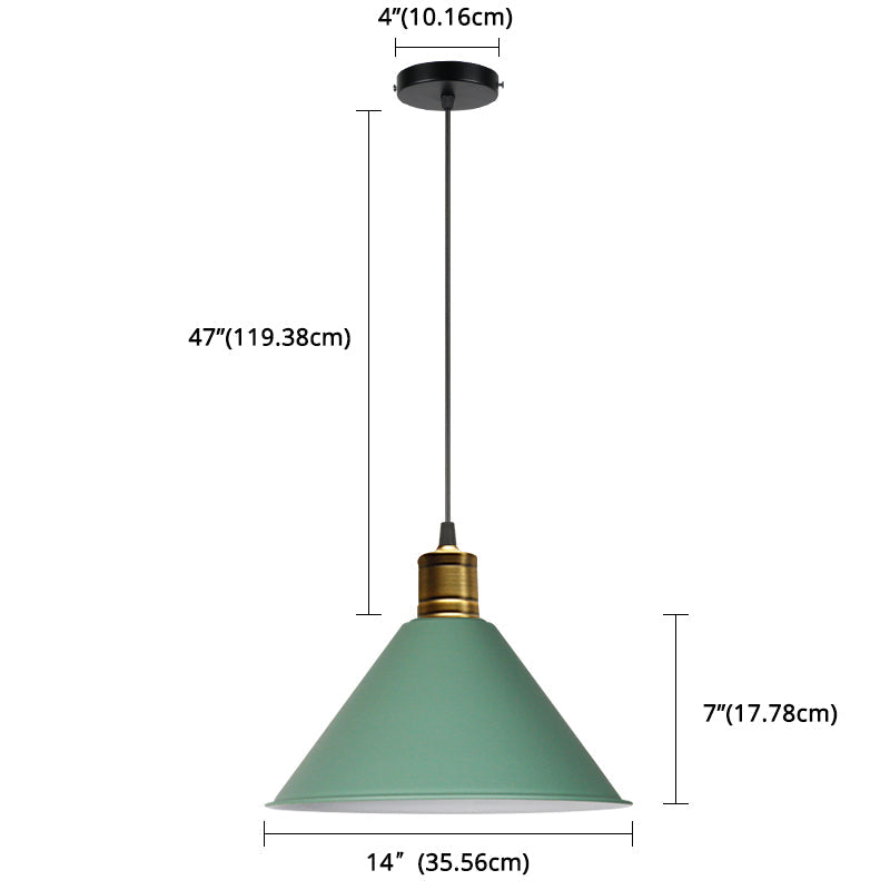 Suspension nordique conique Elise, lampe suspendue moderne et colorée
