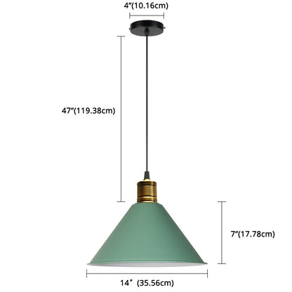 Suspension nordique conique Elise, lampe suspendue moderne et colorée