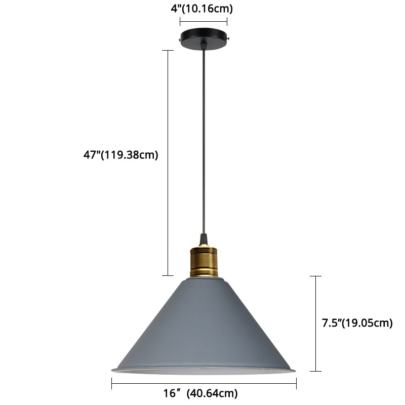 Suspension nordique conique Elise, lampe suspendue moderne et colorée