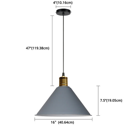 Suspension nordique conique Elise, lampe suspendue moderne et colorée