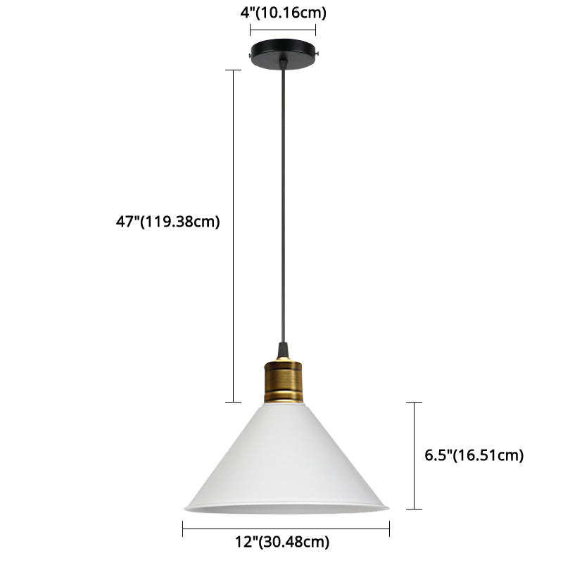 Suspension nordique conique Elise, lampe suspendue moderne et colorée