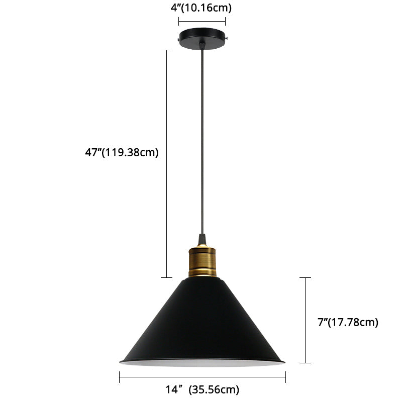 Suspension nordique conique Elise, lampe suspendue moderne et colorée