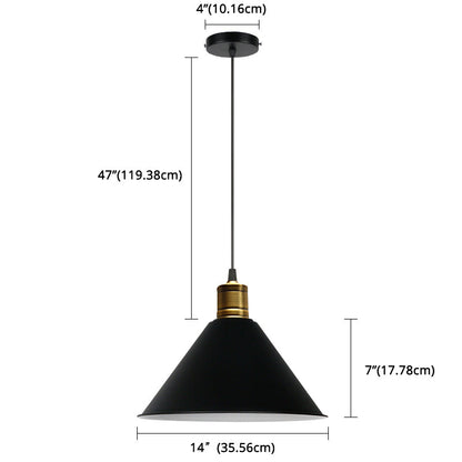 Suspension nordique conique Elise, lampe suspendue moderne et colorée