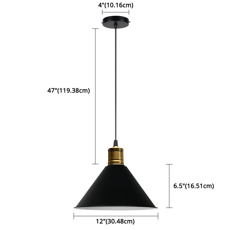 Suspension nordique conique Elise, lampe suspendue moderne et colorée