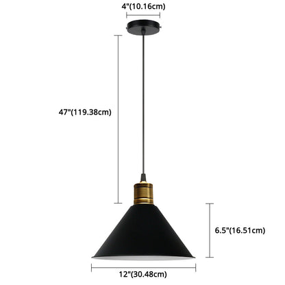 Suspension nordique conique Elise, lampe suspendue moderne et colorée