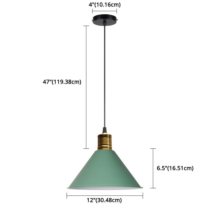 Suspension nordique conique Elise, lampe suspendue moderne et colorée