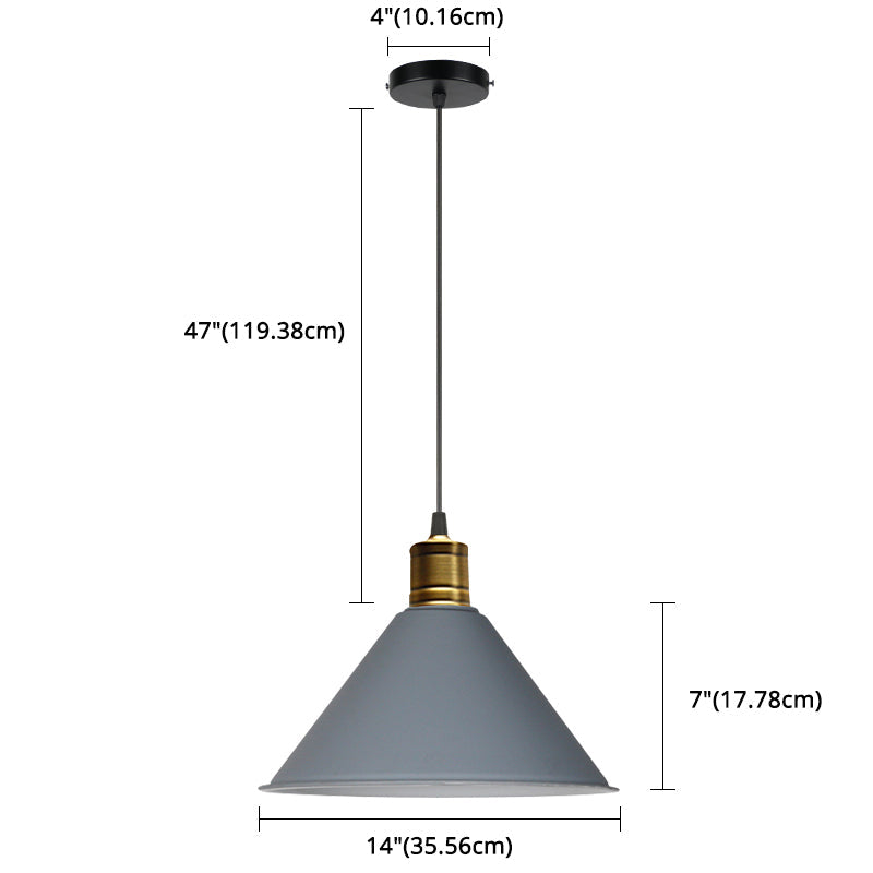 Suspension nordique conique Elise, lampe suspendue moderne et colorée