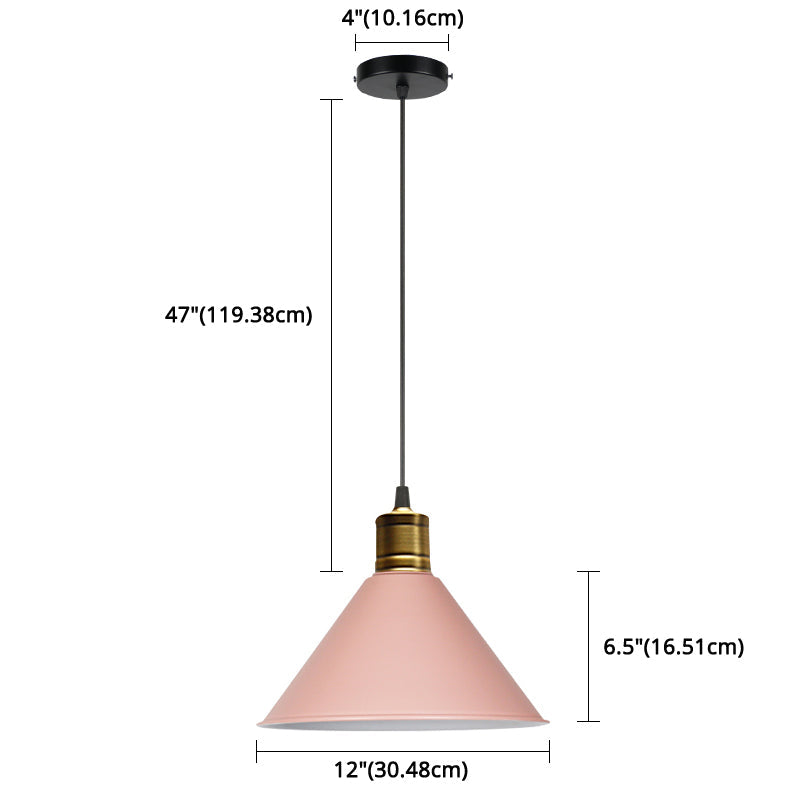 Suspension nordique conique Elise, lampe suspendue moderne et colorée