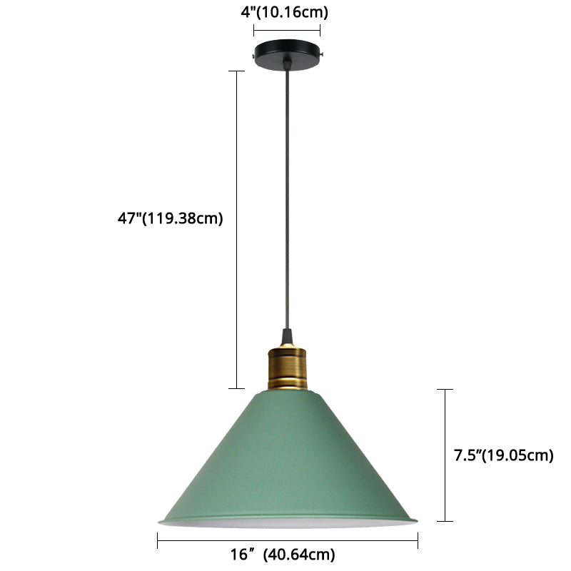 Suspension nordique conique Elise, lampe suspendue moderne et colorée