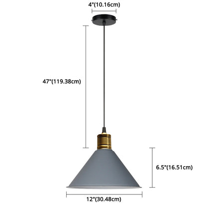 Suspension nordique conique Elise, lampe suspendue moderne et colorée