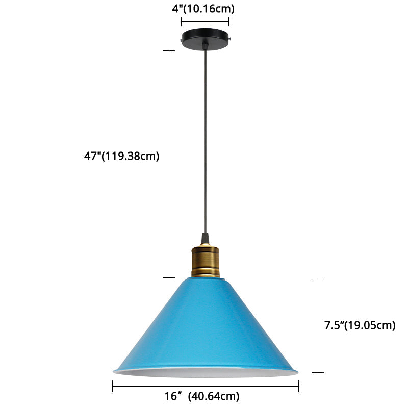 Suspension nordique conique Elise, lampe suspendue moderne et colorée