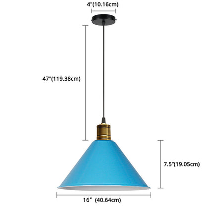 Suspension nordique conique Elise, lampe suspendue moderne et colorée