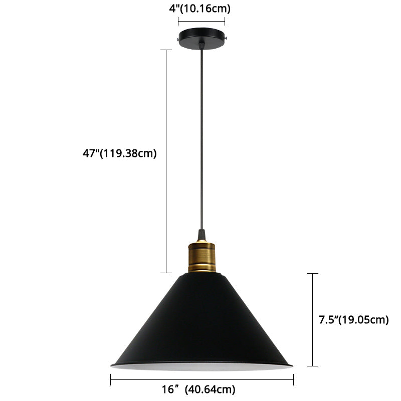Suspension nordique conique Elise, lampe suspendue moderne et colorée