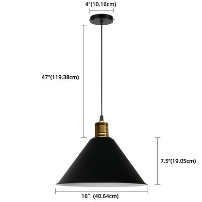 Suspension nordique conique Elise, lampe suspendue moderne et colorée