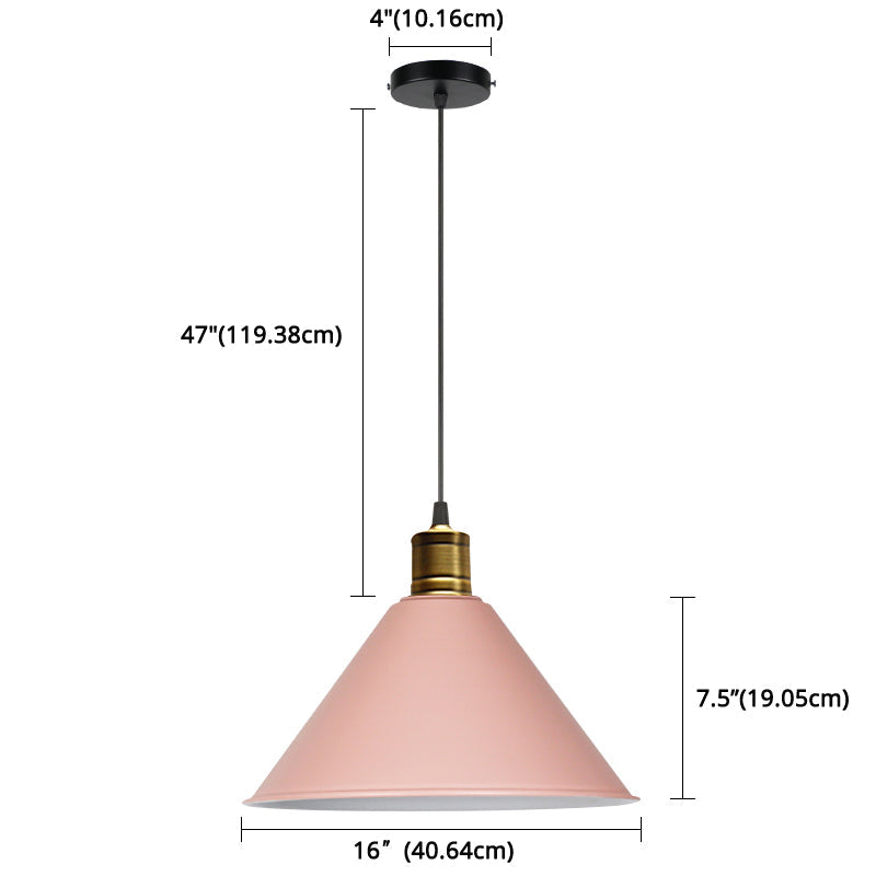 Suspension nordique conique Elise, lampe suspendue moderne et colorée