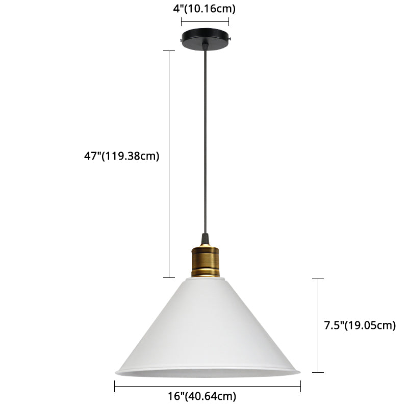 Suspension nordique conique Elise, lampe suspendue moderne et colorée