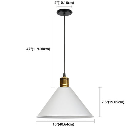 Suspension nordique conique Elise, lampe suspendue moderne et colorée